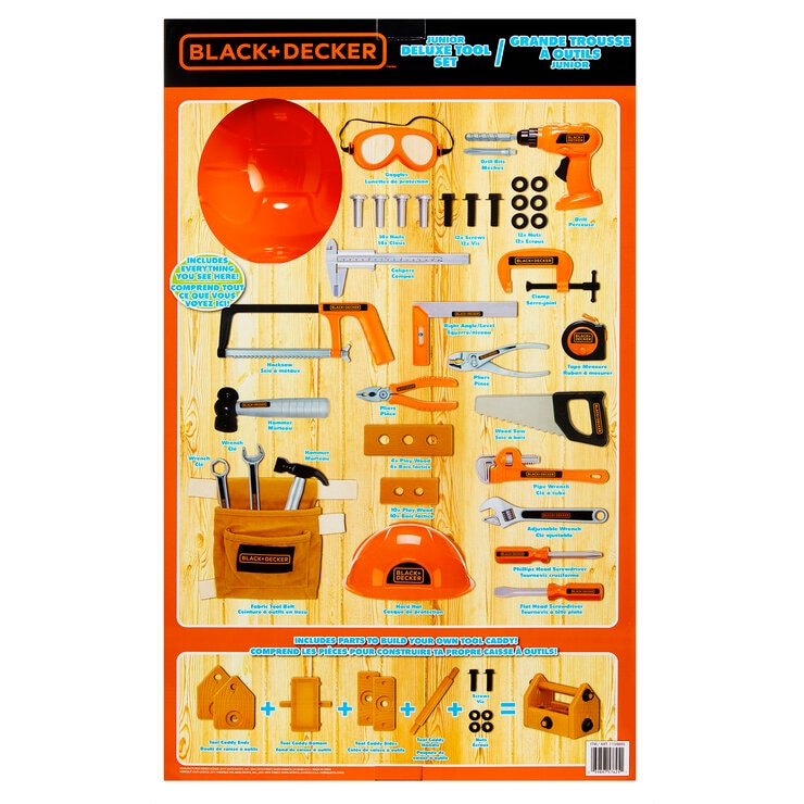 子供DIY工具ツールフルセット BLACK & DECKER フランス購入 133881528582174.jpg