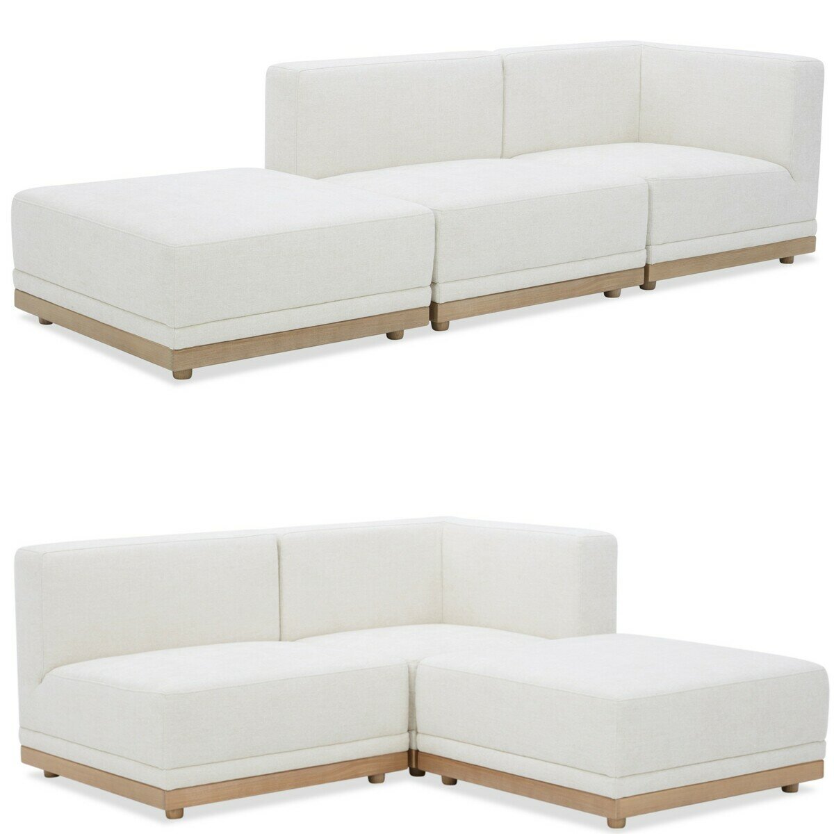 AIDEN & IVY 3PC ファブリックセクショナルソファ AIDEN & IVY 3PC ファブリックセクショナルソファ