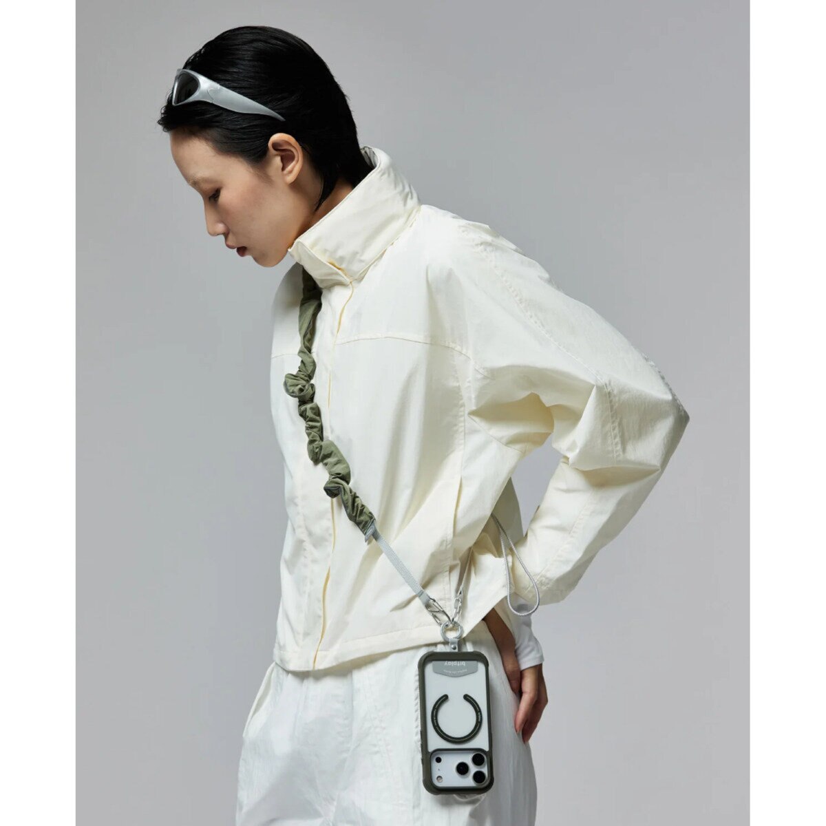 bitplay / グロー シュシュ・ストラップ / モスグレー