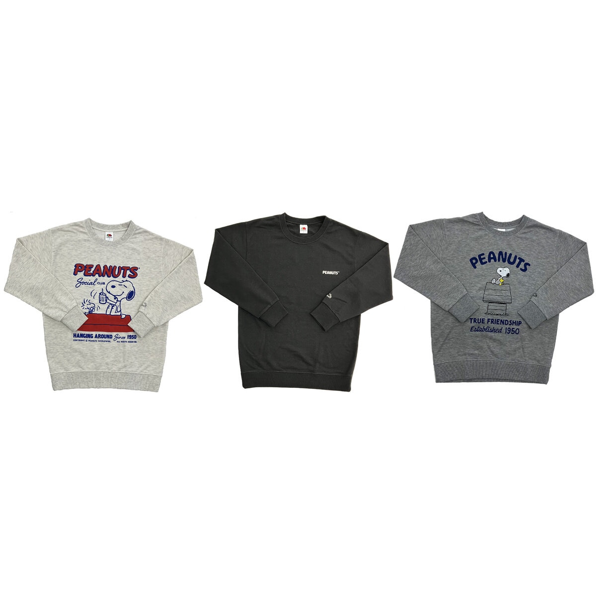 フルーツ オブ ザ ルーム スヌーピー レディース クルー スウェット