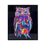 クリスタルアート オウル 51 x 61cm
