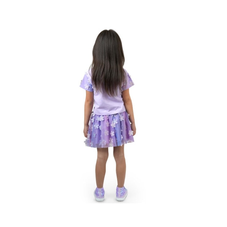 ディズニー チュチュスカート付きドレス ２ピースセット ラプンツェル B 3T