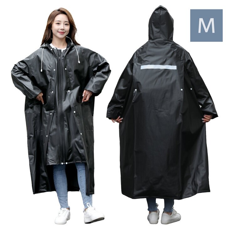 HOSHIOKA レインコート レインポンチョ ブラック M | Costco Japan