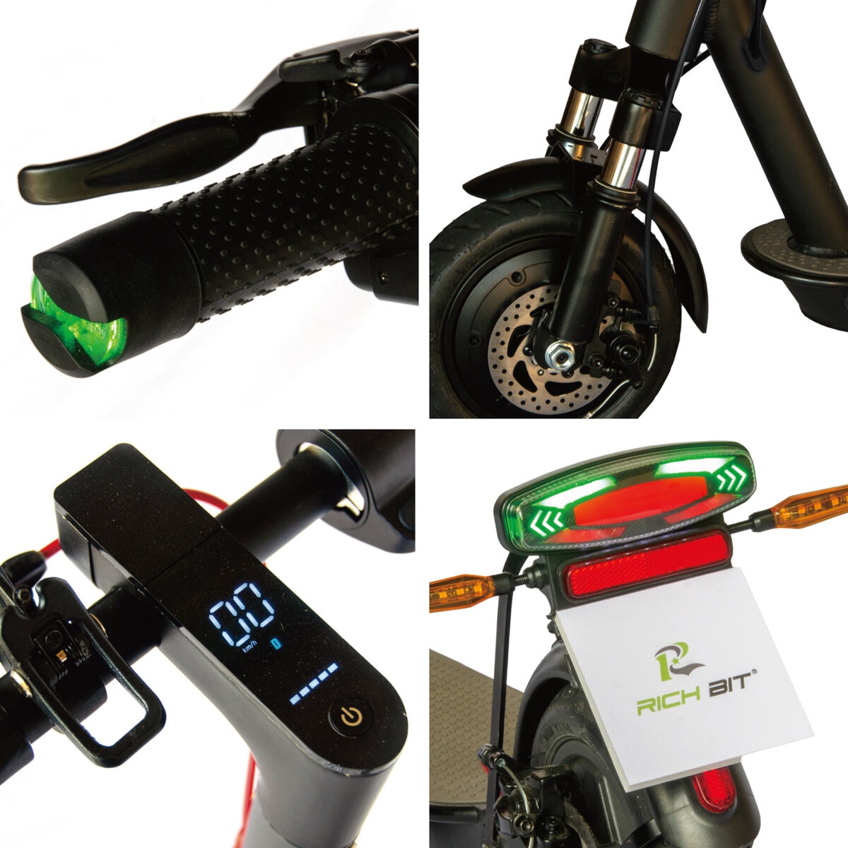 アカリエ Rich Bit ES1 プロ 特定小型原付 電動スクーター シルクホワイト