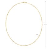 14K Yellow Gold ハート リンク ネックレス
