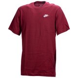 ナイキ メンズ NSW Club 半袖Tシャツ レッド S