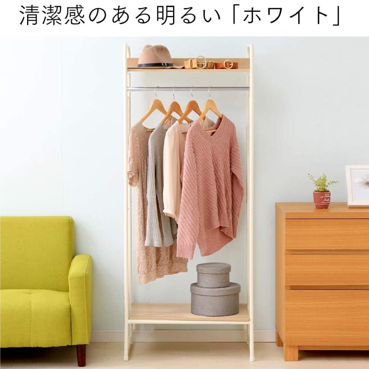 アイリスオーヤマ スタイルハンガー2WAYタイプ プレミアム メッシュパネル付  ホワイト  PI-B4