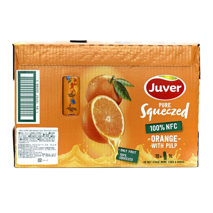 ジュベル 100% オレンジジュース 果汁入り 1L x 10本 ジュベル 100% オレンジジュース 果汁入り 1L x 10本