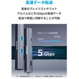 Anker（アンカー）USB-C イーサネットハブ 6ポート 最大出力53W A8365NA1