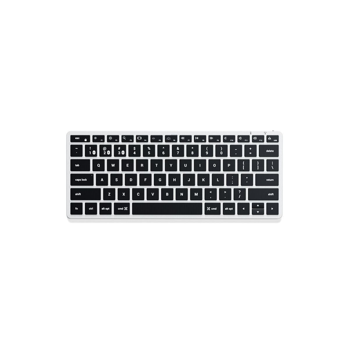 Satechi キーボード (iPadOS/iOS/Mac向け) 英語配列 テンキー無し シルバー