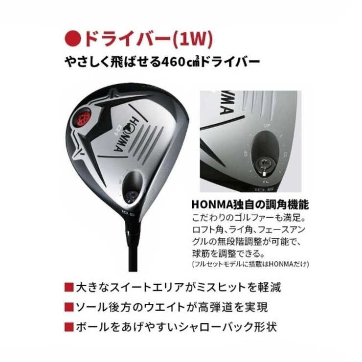 本間 D1 ゴルフクラブセット ネイビー