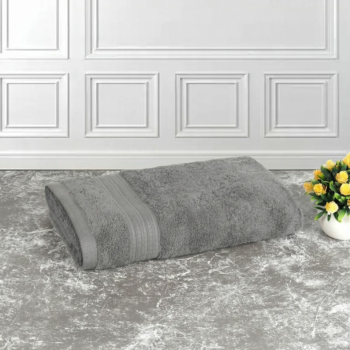 グランデュール バスタオル グレー