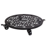 Mullally キャスター付き プランタースタンド 2個セット