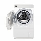 シャープドラム式洗濯乾燥機 洗濯 10kg 乾燥 6kg ES-K10B-WL 左開き