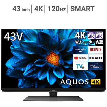シャープ4K内蔵 43V型液晶テレビ AQUOS 4T-C43CL1　ネット動画 シャープ AQUOS 4K 4T-C43DL1 [43インチ] 価格比較 - 価格.com