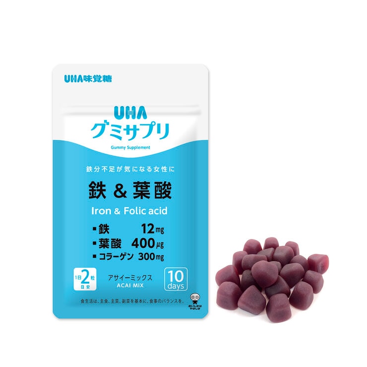 UHA グミサプリ 鉄＆葉酸 220 粒