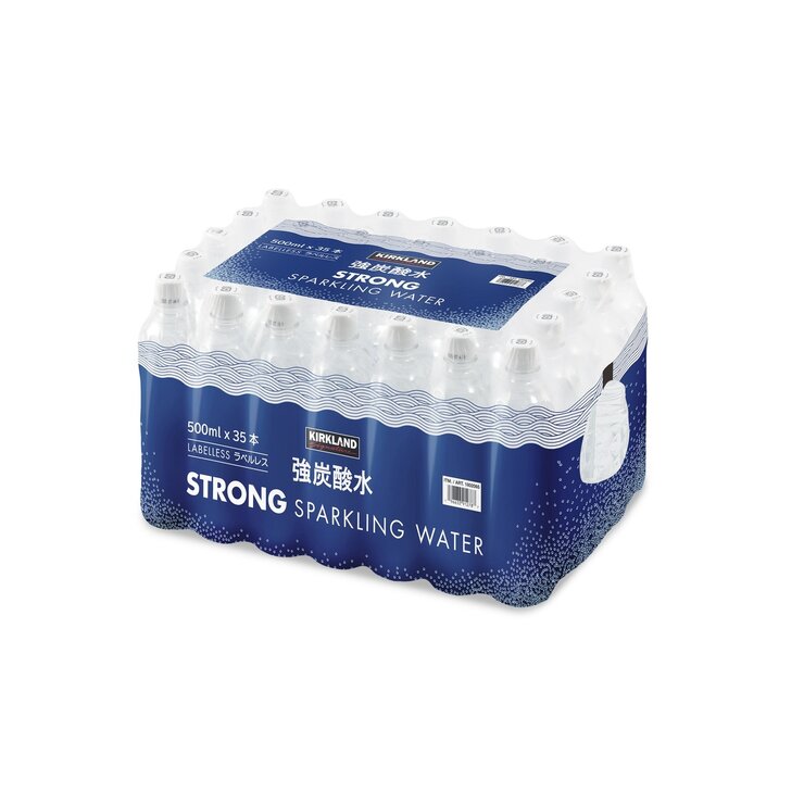 カークランドシグネチャー 強炭酸水 ラベルレス 500ml x 35本