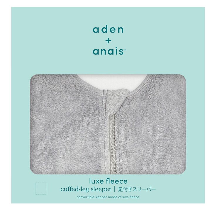 エイデンアンドアネイ フリース足つきスリーパー グレーポラー 90cm