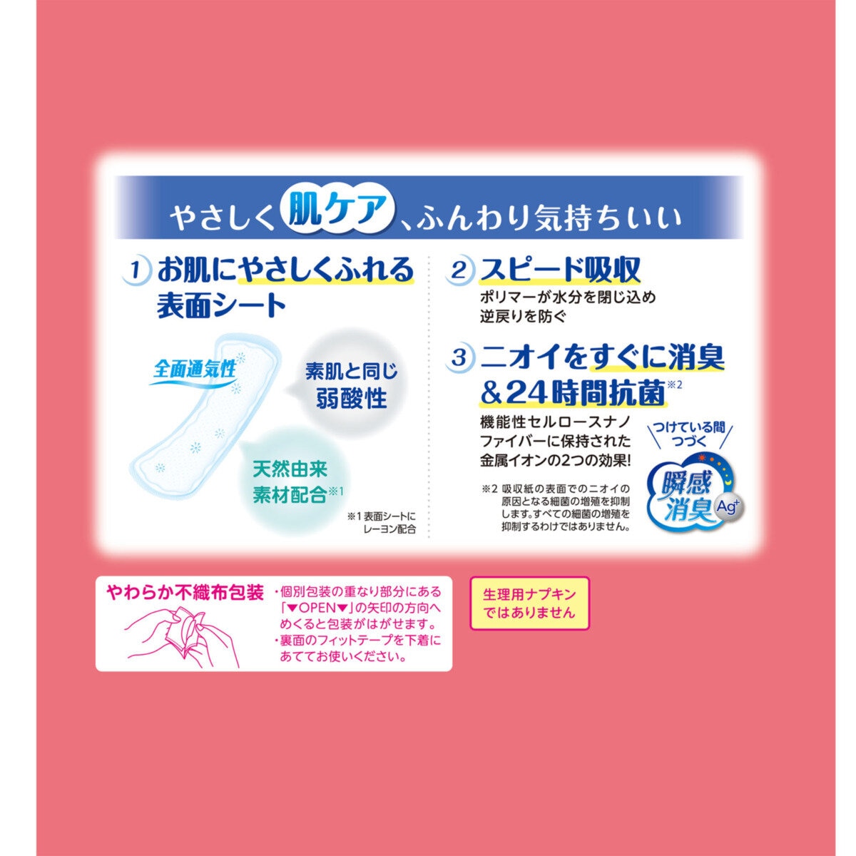 ポイズさらさら吸水ナプキン 15cc 56枚