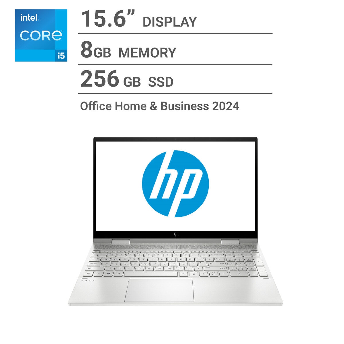 HP ノートPC/ENVY X360/15.6インチ/intel Core i5-1135G7/メモリ 8GB/SSD 256GB/ナチュラルシルバー/54H73PA-AAAA