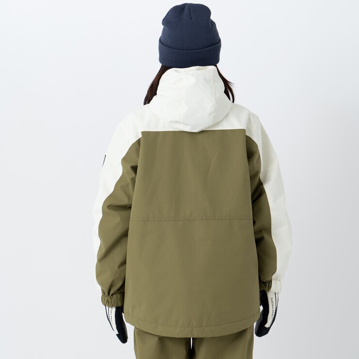 オーシャンパシフィック レディース スノージャケット クリーム / グリーン L
