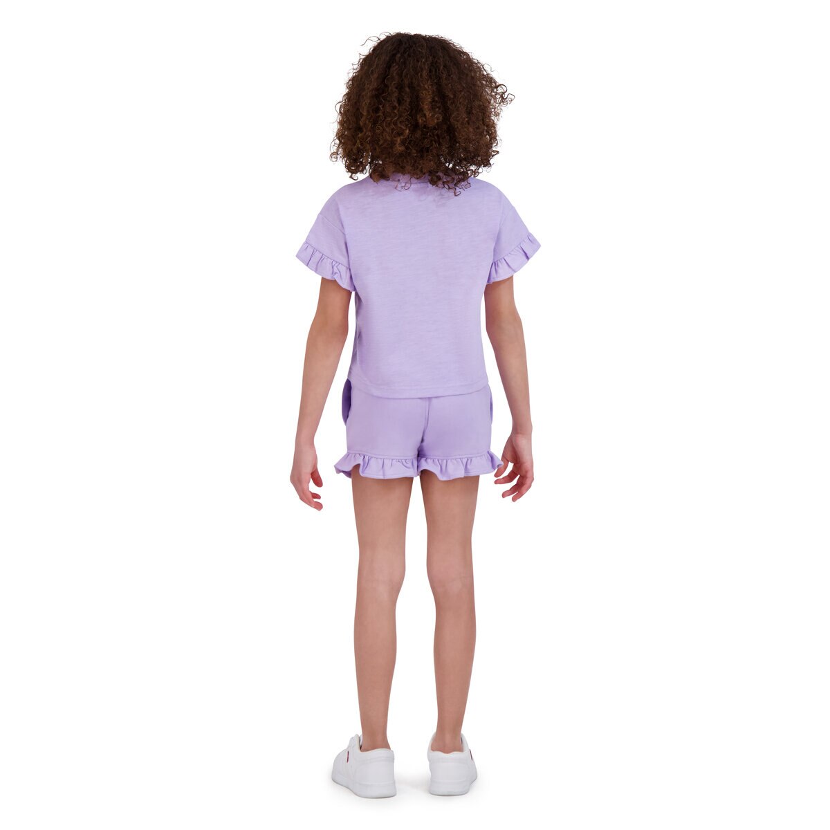キャラクター キッズ Tシャツ&ショートパンツセット ラプンツェル パープル 4T