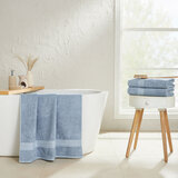 エアーリッチ バスタオル 2枚セット ゼンブルー