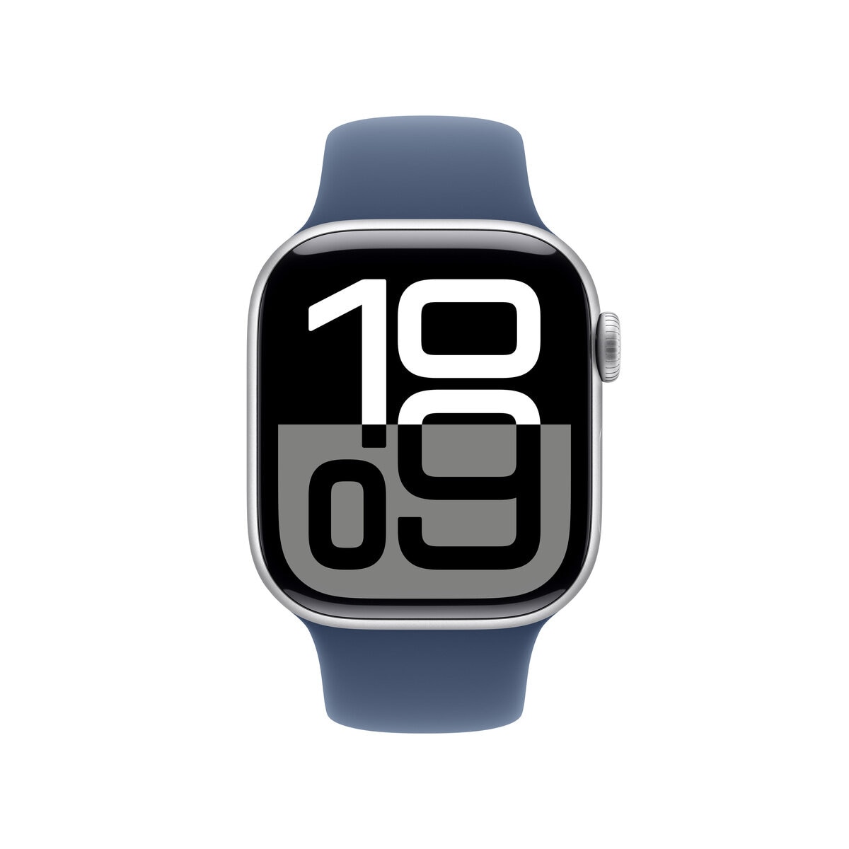 Apple Watch Series 10（GPSモデル）- 42mmシルバーアルミニウムケースとデニムスポーツバンド - M/L