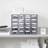 シスマックス 小物収納キャビネット 引き出し20個 - グレー