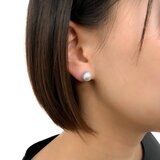 ホワイトパール 10mm 14Kホワイトゴールド イヤリング