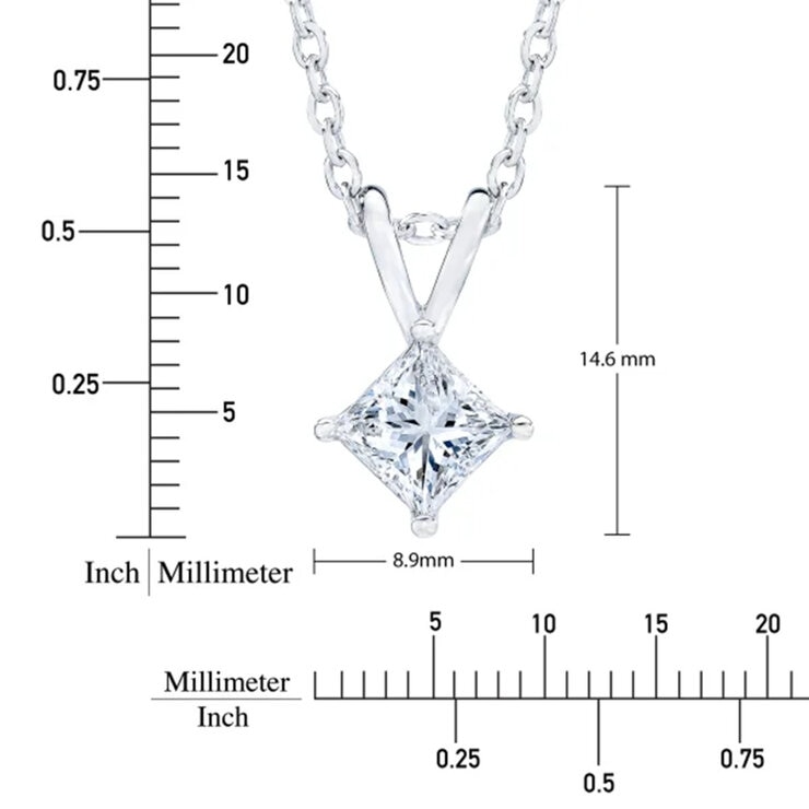 14K ホワイトゴールド 1.00カラット ダイヤモンド ペンダント 14K ホワイトゴールド 1.00カラット ダイヤモンド ペンダント