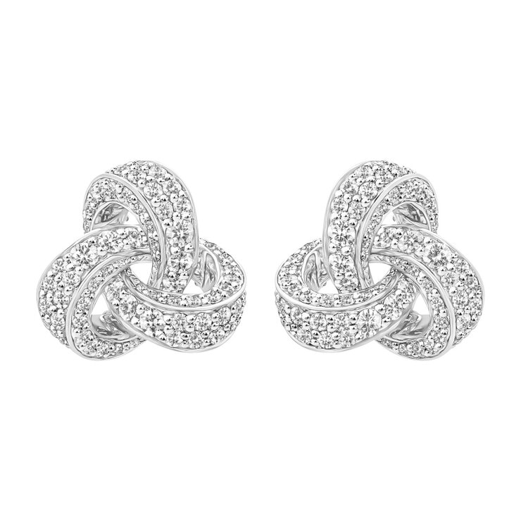 18K ホワイトゴールド 1.15カラット ダイヤモンド ピアス 18K ホワイトゴールド 1.15カラット ダイヤモンド ピアス
