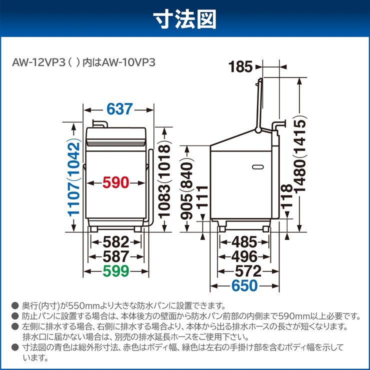 東芝 洗濯乾燥機 ZABOON 洗濯10kg 乾燥 5kg グランホワイト AW-10VP3-W
