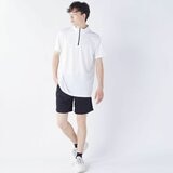 カッパ メンズ ハーフジップ 半袖 Tシャツ / ホワイト / LL