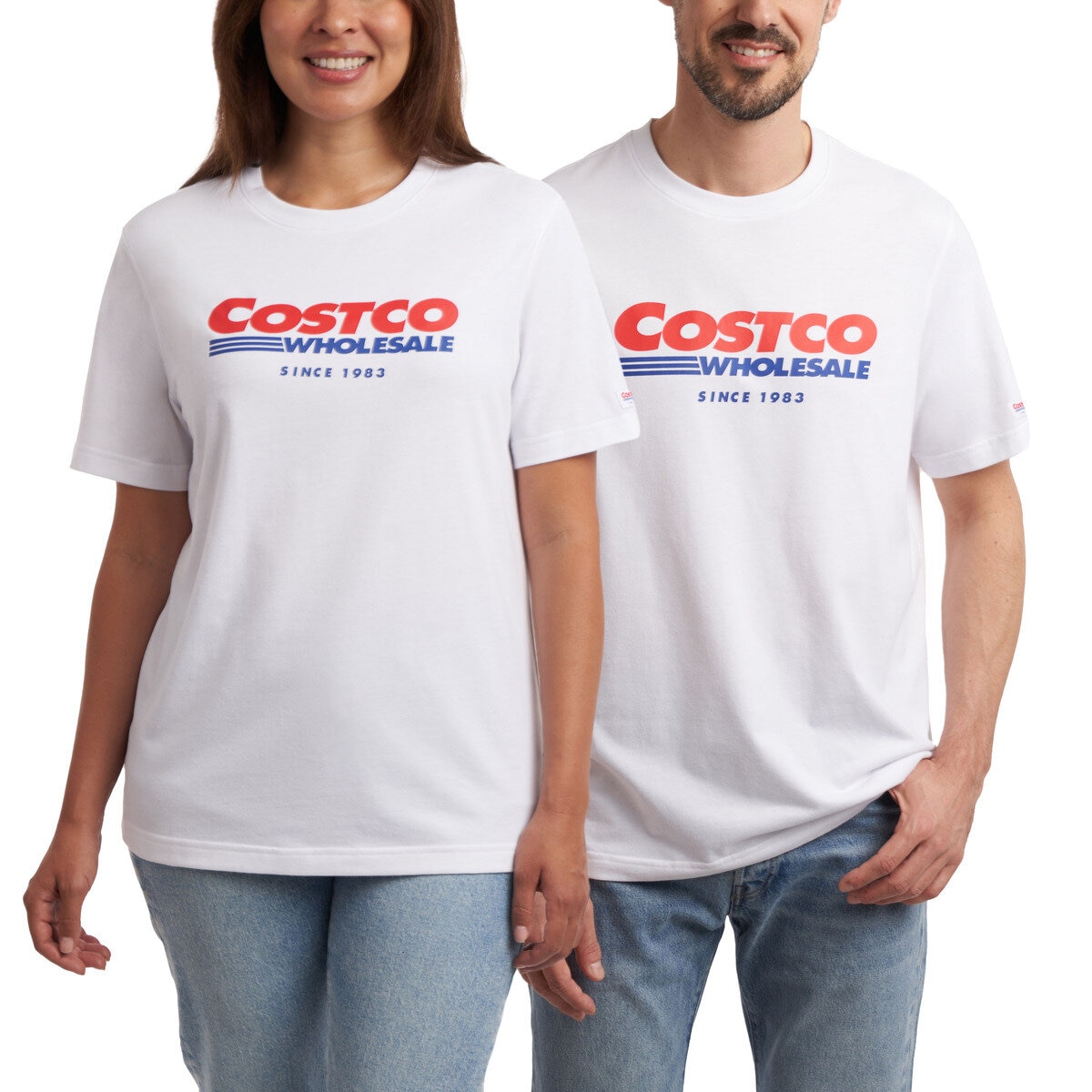 カークランドシグネチャー ユニセックス コストコ ロゴ Tシャツ ホワイト L/XL