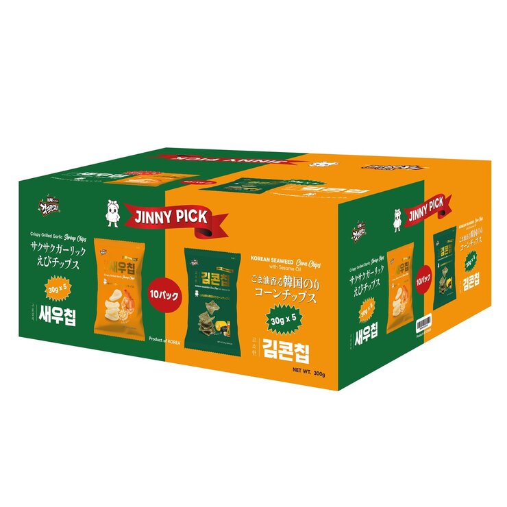 JINNY PICK 韓国のりチップス & えびせん 各5袋 10袋パック | Costco Japan