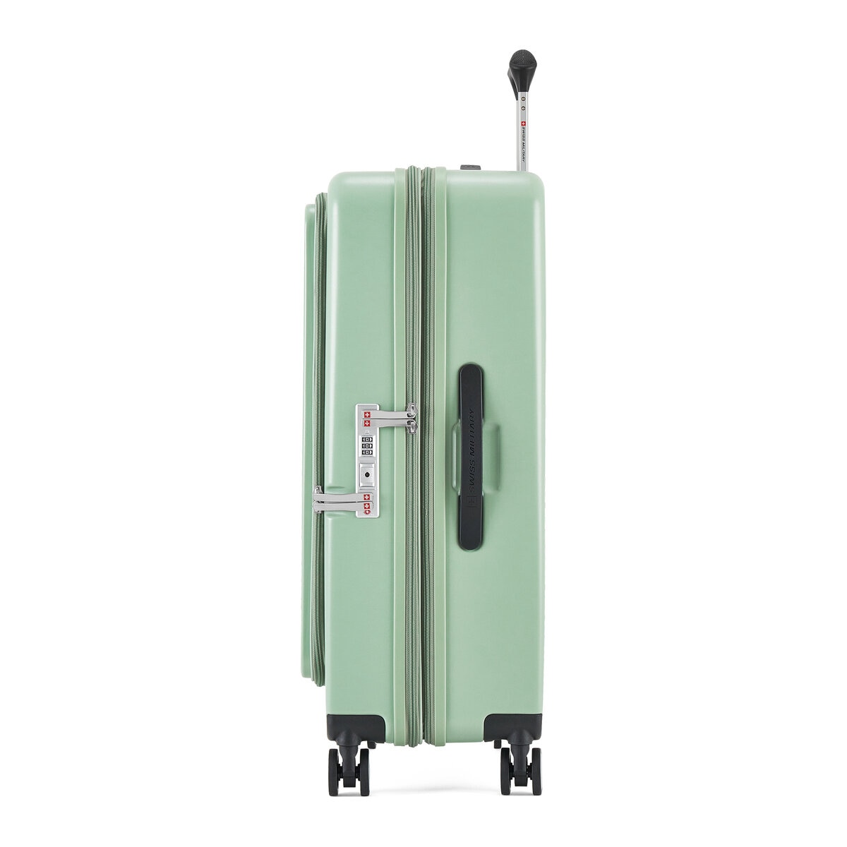 スイスミリタリー フロントオープン 28インチ 76L スーツケース ミントグリーン