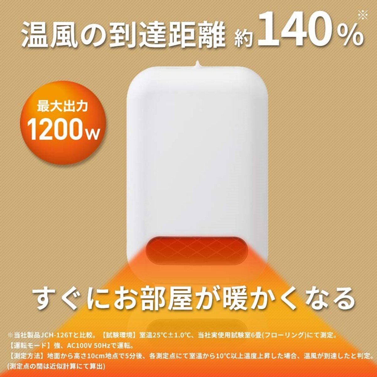 アイリスオーヤマ セラミックファンヒーター CH-127D-W | Costco Japan