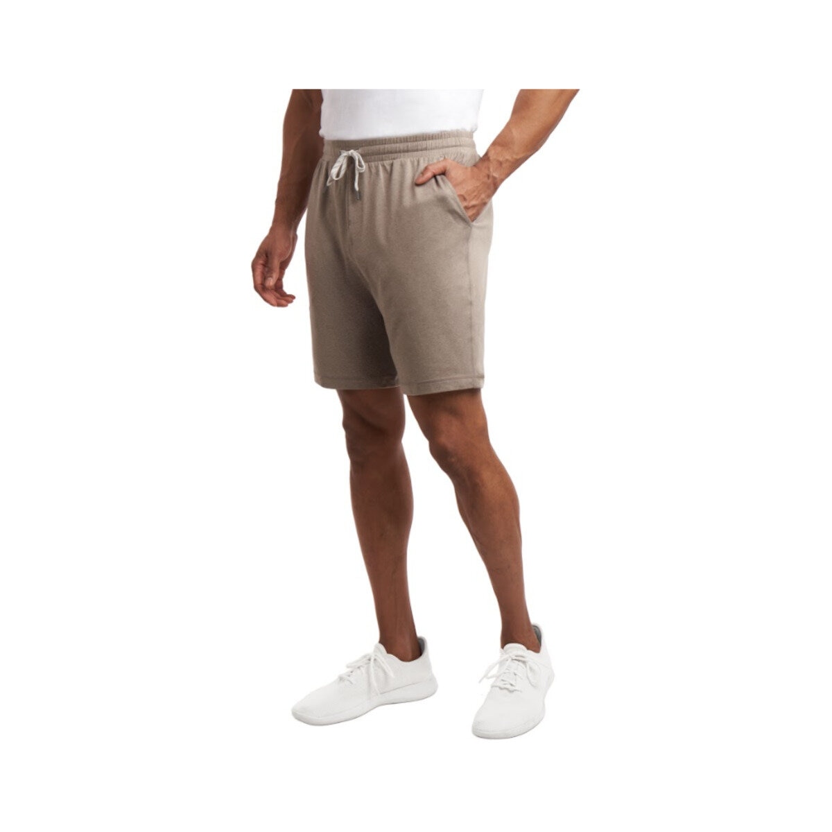 カークランドシグネチャー メンズ ラウンジ ショートパンツ ココアヘザー L