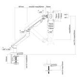 iggy / モニターアーム / DA112 / 耐荷重2~9kg / 13~32インチ対応 / ブラック iggy / モニターアーム / DA112 / 耐荷重2~9kg / 13~32インチ対応 / ブラック