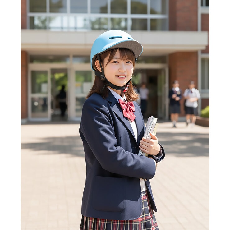 ジュニア バイク ヘルメット SGマーク認証 ブルー