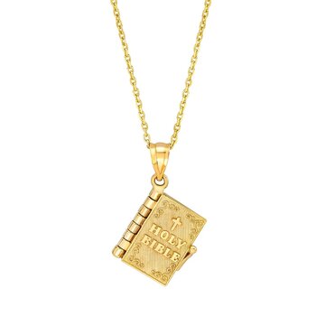 14K Yellow Gold バイブル ペンダント