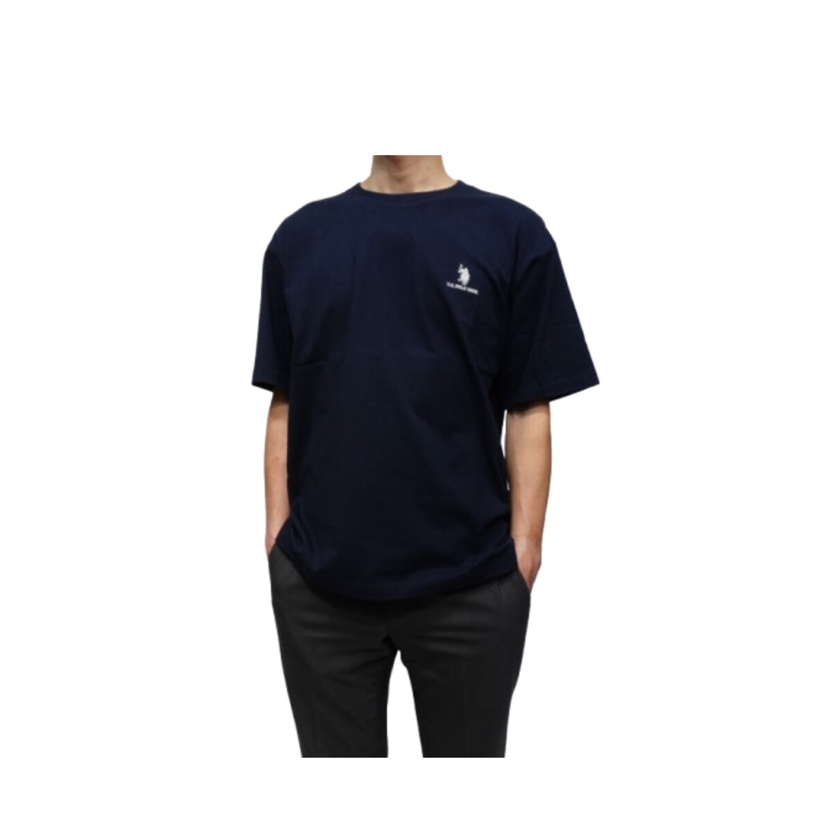 ユーエスポロアッスン メンズティー ネイビー XL