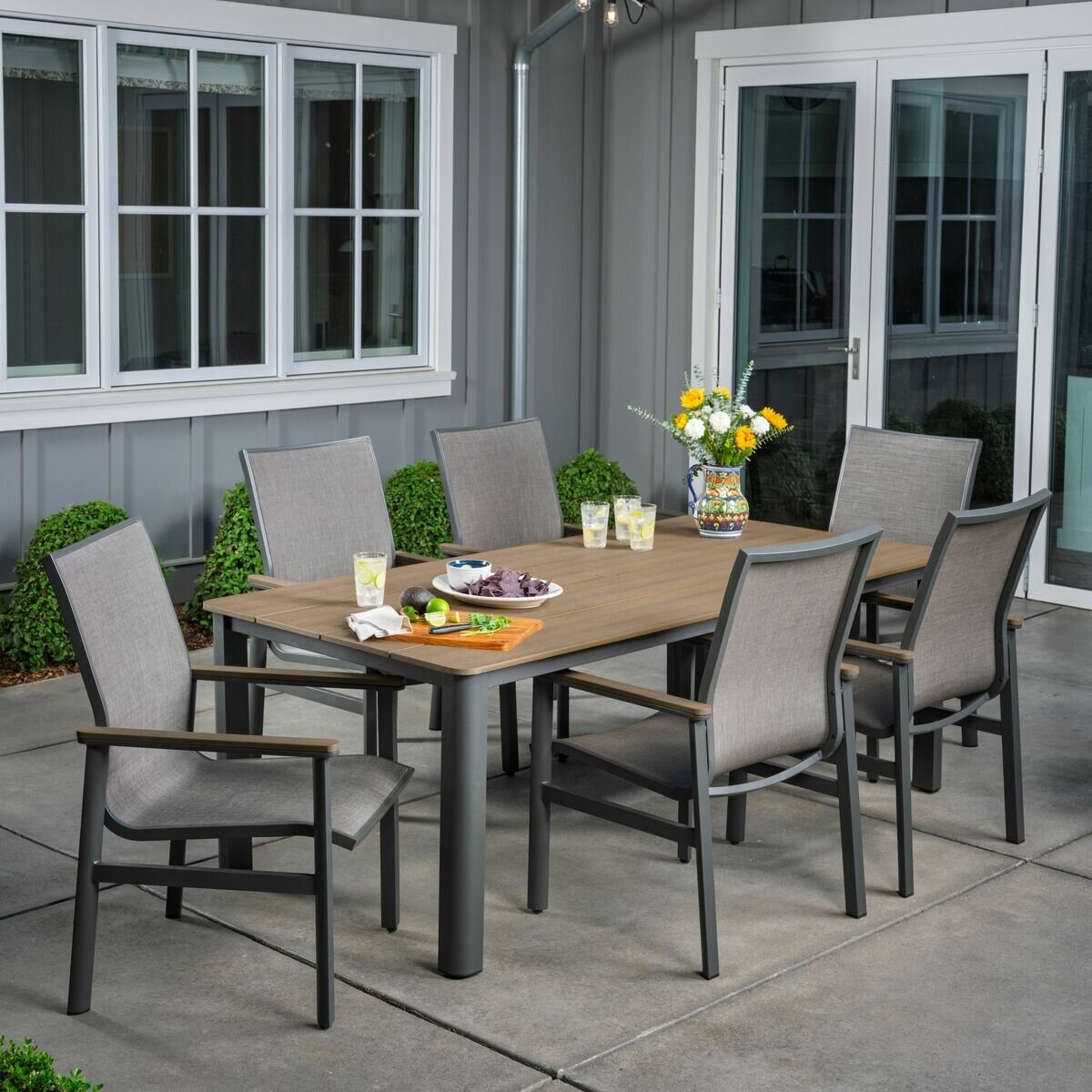 サンヴィラ Sara 屋外用ダイニング 7点セット