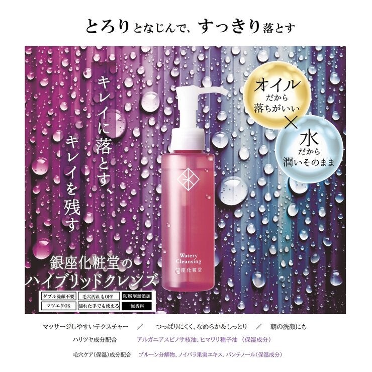 銀座化粧堂 ウォータリークレンジング 120ml x 2本
