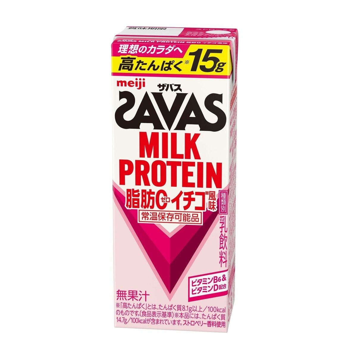 ザバス(SAVAS) ミルクプロテイン ストロベリー風味 200ml × 24本