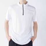 カッパ メンズ ハーフジップ 半袖 Tシャツ / ホワイト / M