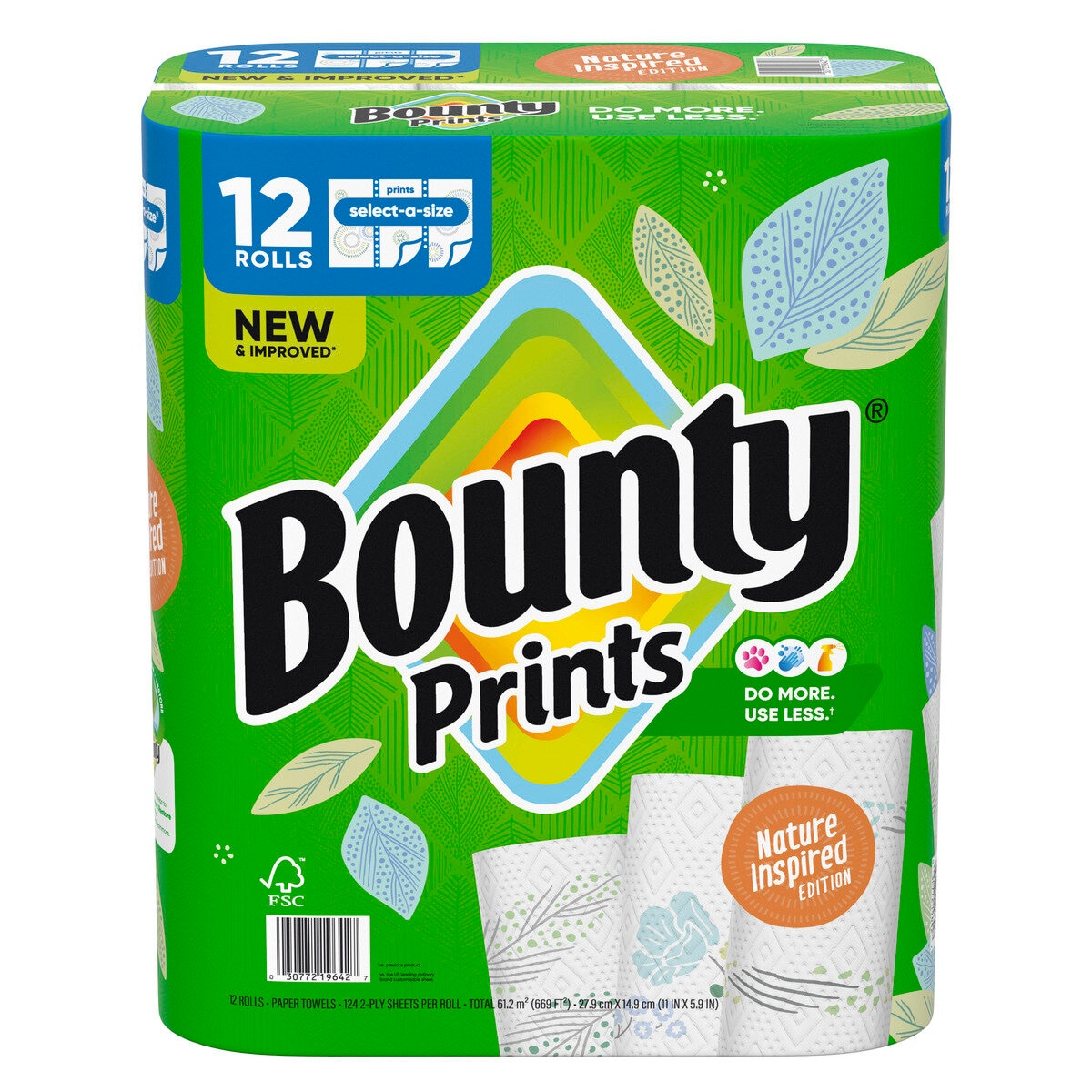 バウンティ ペーパータオル プリント 124カット x 12ロール