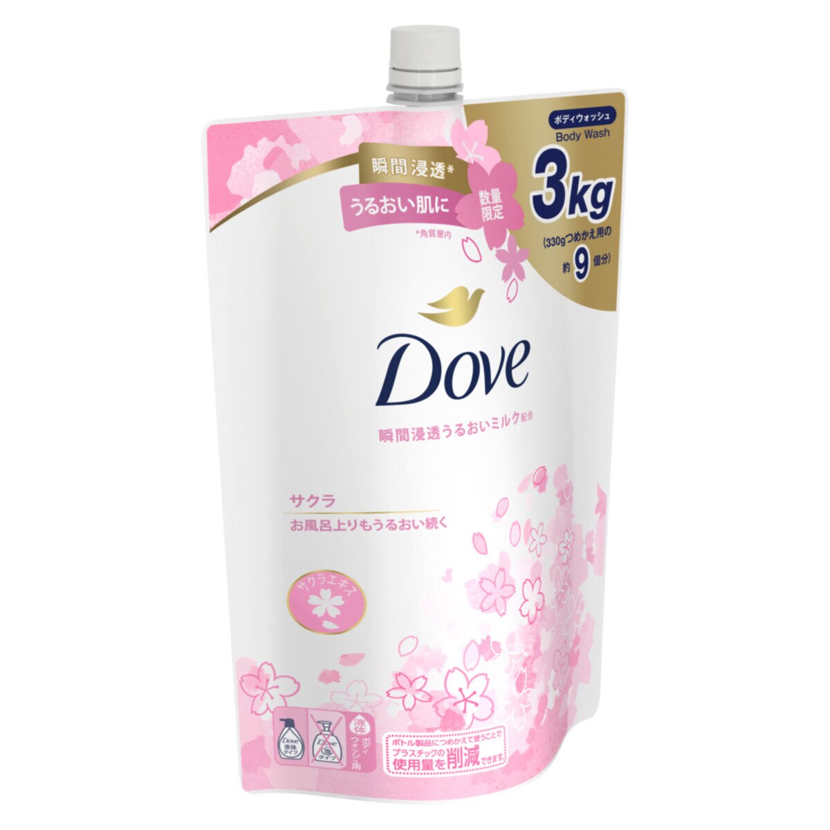 Dove (ダヴ) ボディウォッシュ さくら　詰替え用3㎏