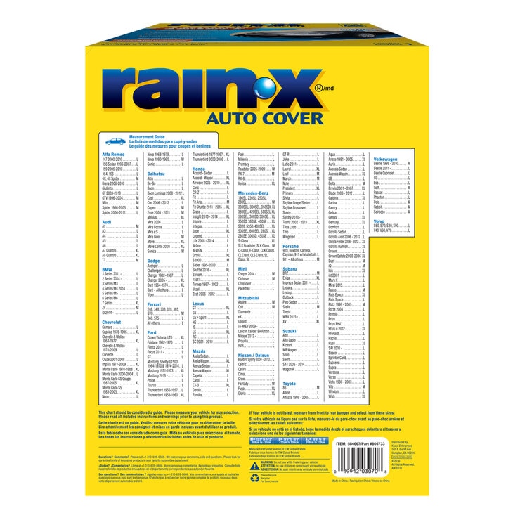 Rain X (レイン エックス) カーカバー L Rain X (レイン エックス) カーカバー L